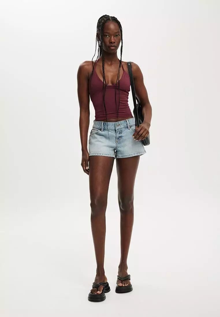 Micro Low Denim Short