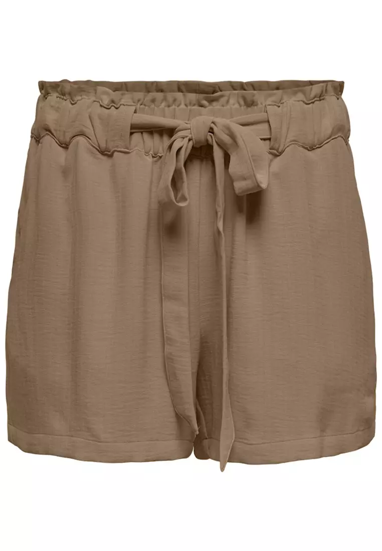 Miami High Waist Belt Shorts