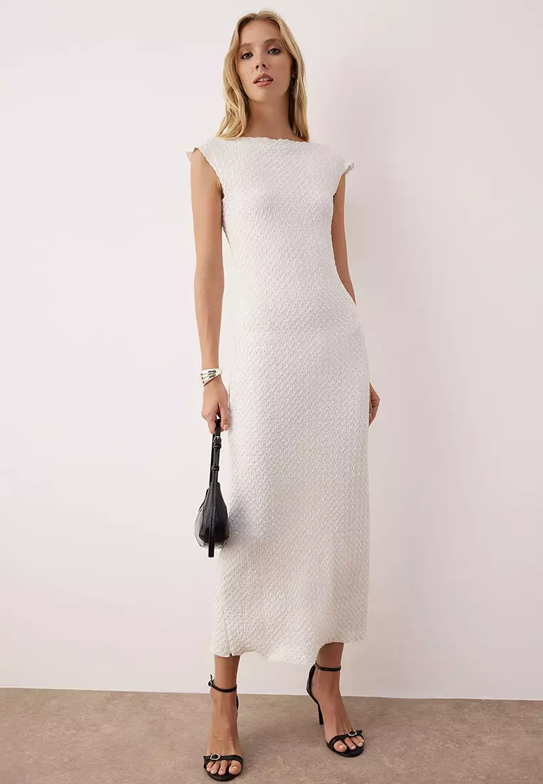 slim fit dress slacks Classy Chic Half Sleeve Midi Pencil Dress Formal – sunifty