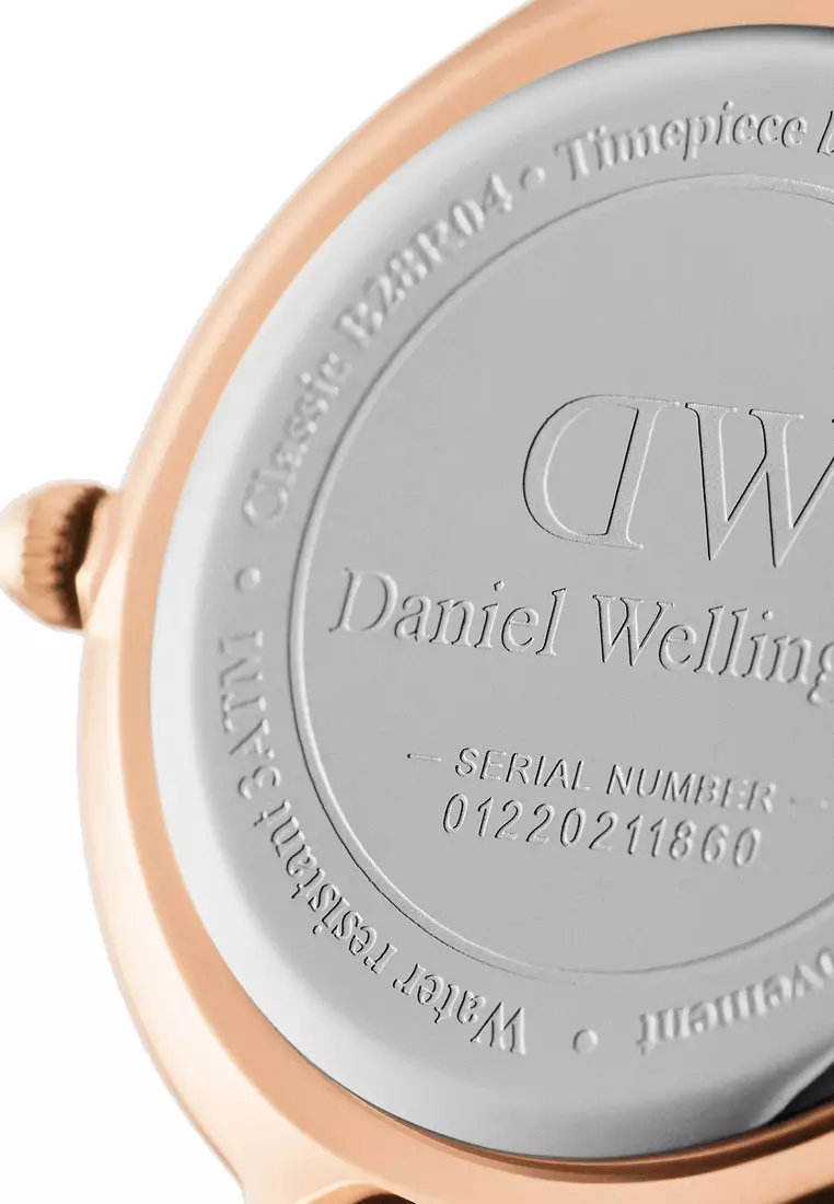 Petite Cornwall 28mm Watch Black dial Nato strap Rose Gold Female watch Ladies watch Watch for women DW