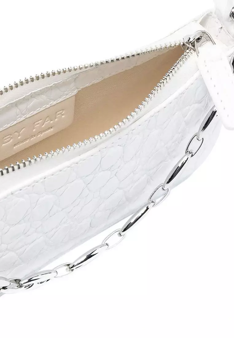 Mini Rachel Olive Circular Croco Embossed Leather - BY FAR