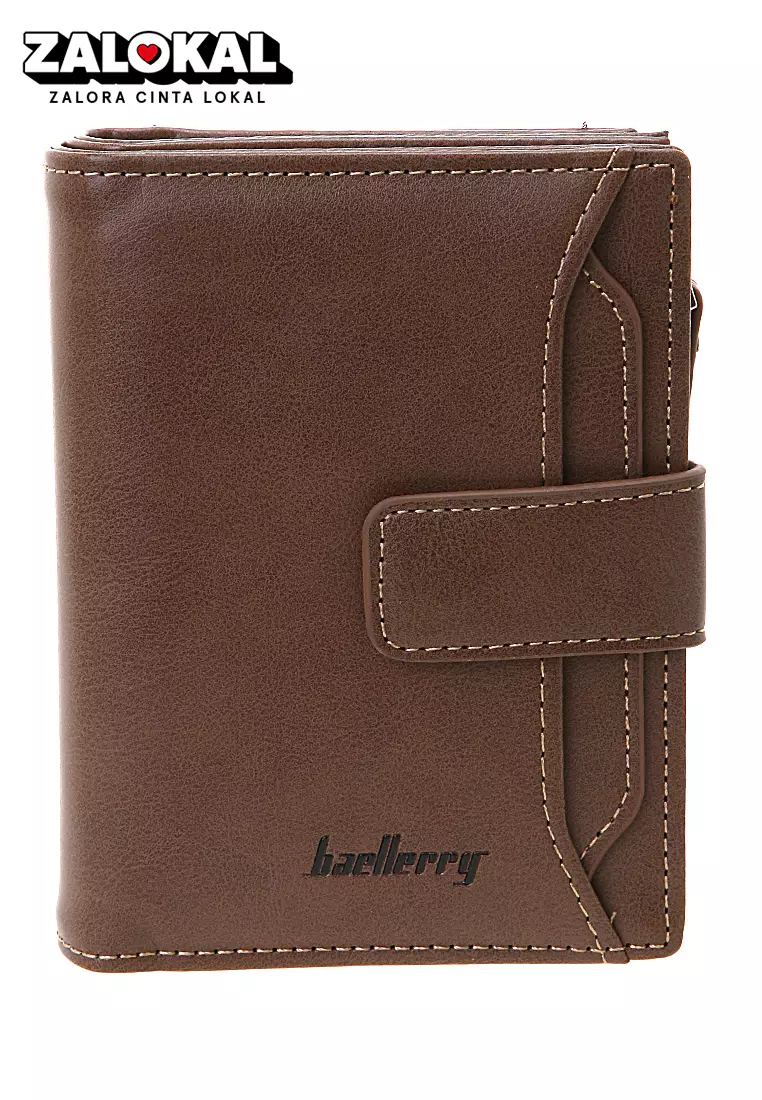 Dompet Kartu Pria Model Pendek Card Wallet Many Slot Material PU Leather ORIGINAL