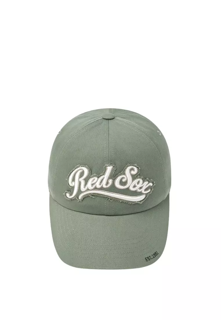 Jual MLB Korea Varsity Vintage Cursive Damage Unstructured