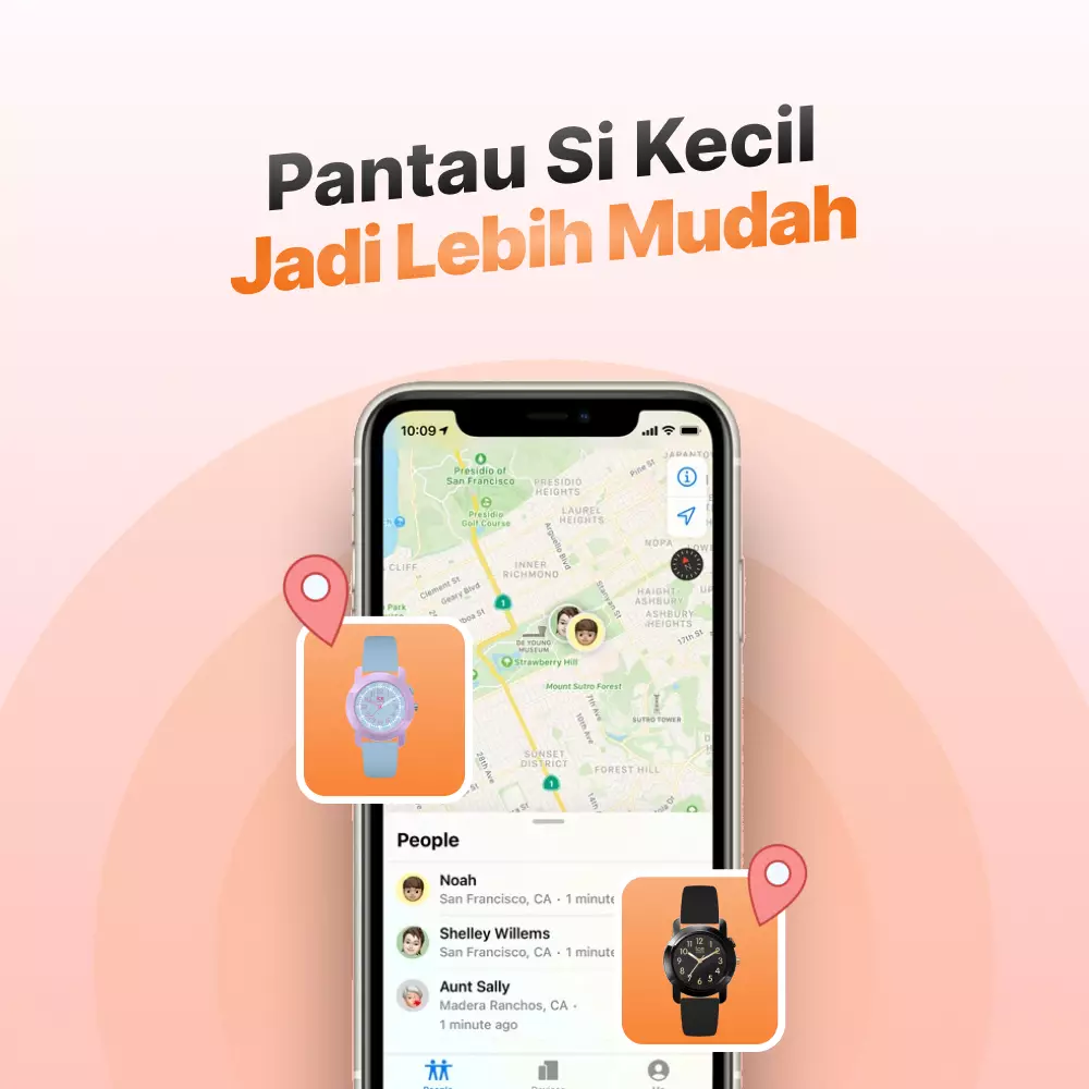 Jam Tangan Anak ICE Find - Jam Tangan Analog Anak Dengan Apple Find My Network, Water Resistance 3 ATM, Lacak Lokasi Anak 024916
