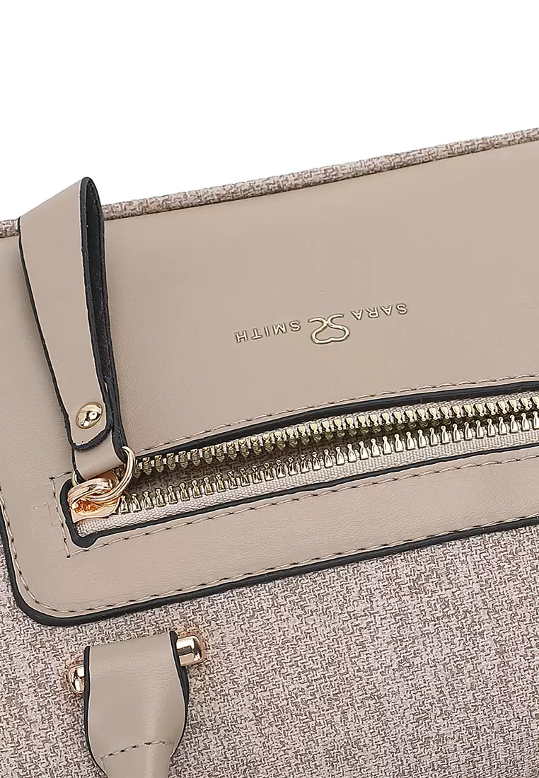 Women's Top Handle Bag / Sling Bag / Crossbody Bag / Shoulder Bag (Tas Tangan Wanita / Tas Selempang Wanita / Tas Bahu Wanita) - Cokelat