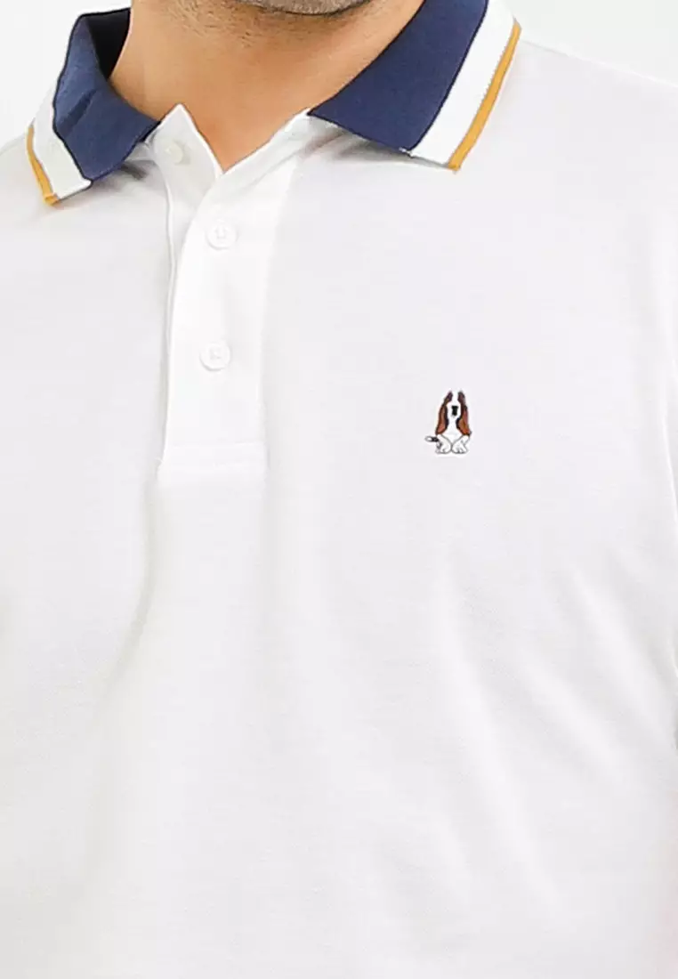 Chapin Jacquard Collar Polo Shirt