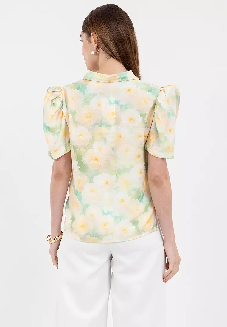 AEMIE Filipiniana Butterfly Sleeves Blouse