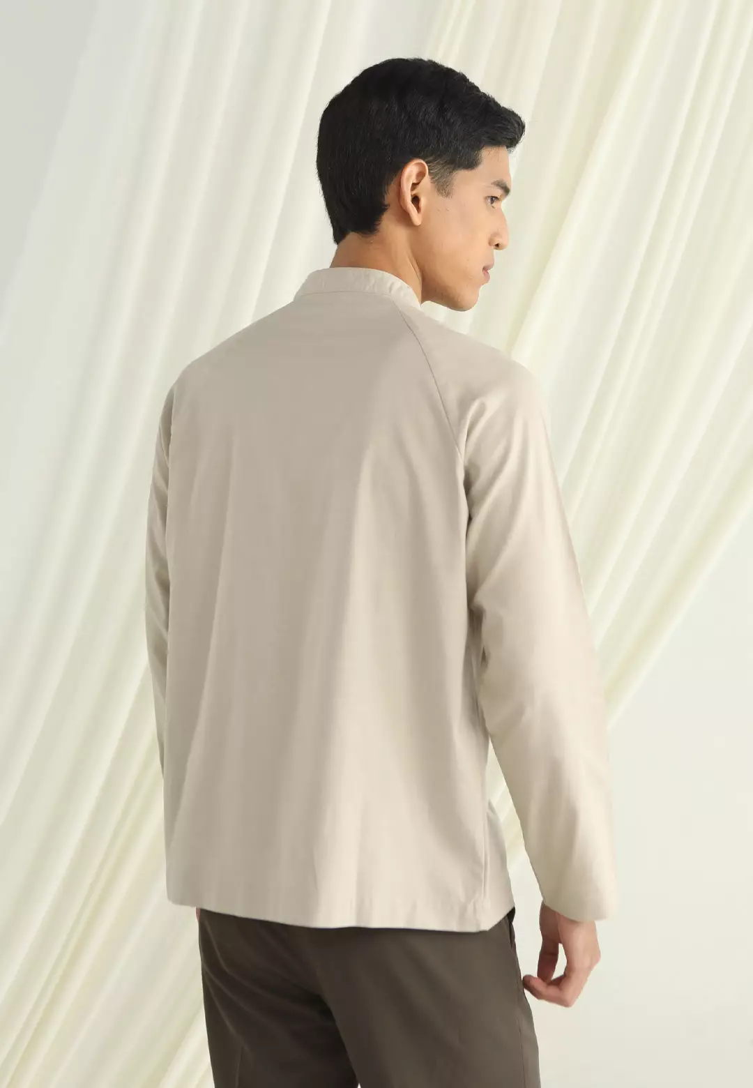 HijabChic Ammar Koko Beige - Baju Koko Lebaran Pria