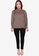 Vero Moda brown Plus Size Yasmin Long Sleeves Blouse C0394AA12FB8EDGS_4
