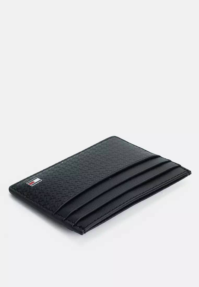 Embossed Flag Leather Card Holder