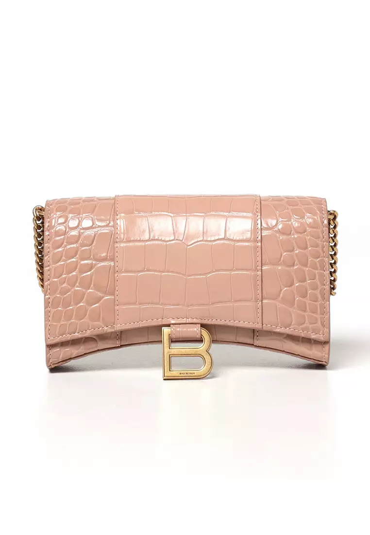 Balenciaga　Online　Pink　2023　Wallet　Hourglass　Buy　for　Women　Philippines　BALENCIAGA　ZALORA　Chain　in
