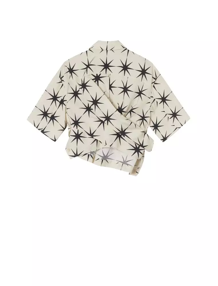 Loose Star Pattern Everyday Casual Short Sleeve Shirt