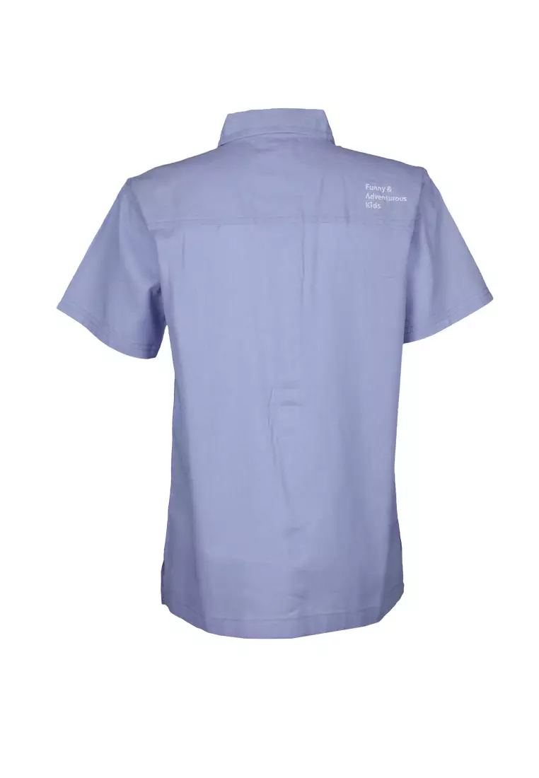 Pito Dito Boy Noliden Kemeja Anak Biru - Size 14