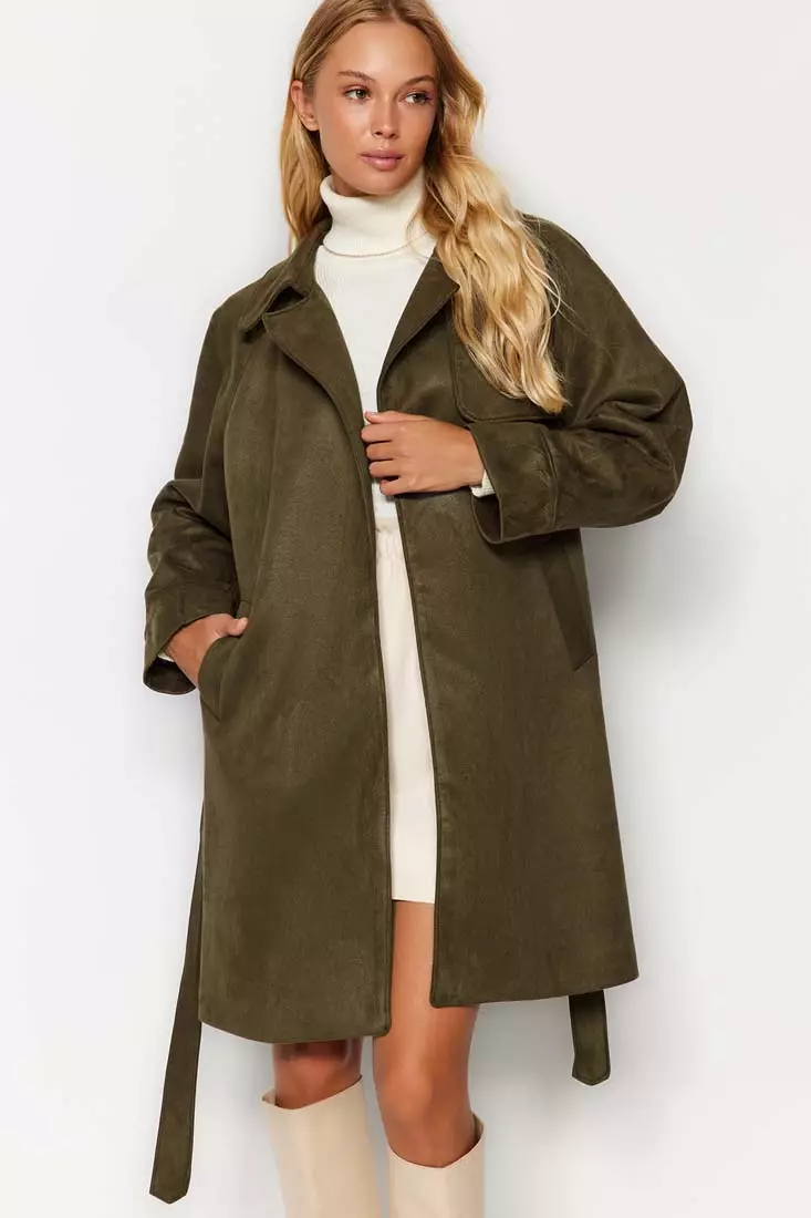 suede maxi coat