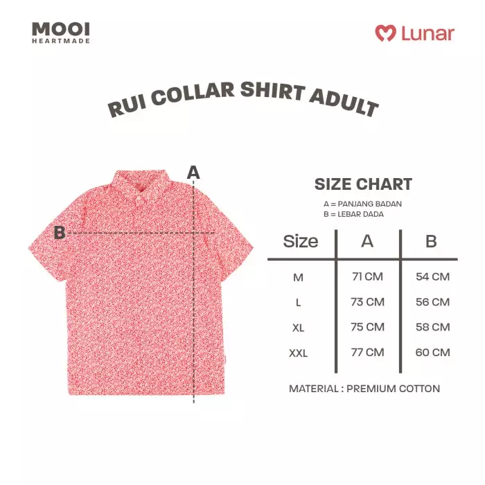 Mooi Kemeja Dewasa Lunar Collection Rui Collar Shirt Adult - Sunny Lime