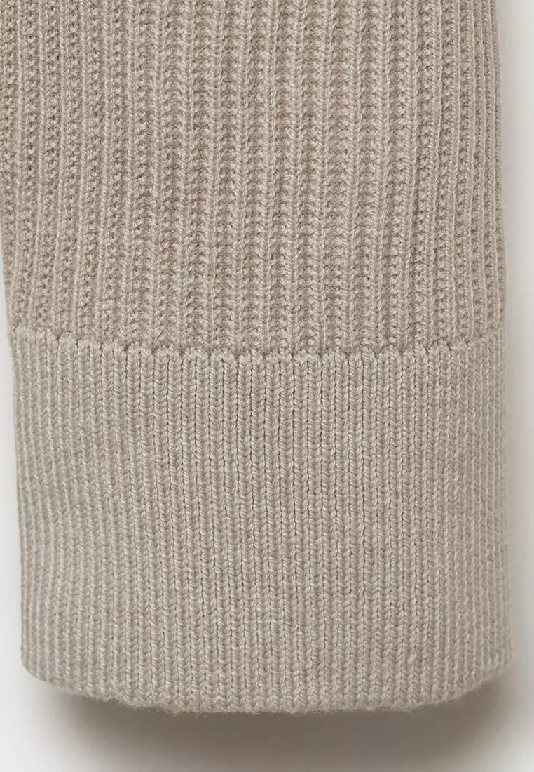Fine Rib-Knit Cotton Sweater