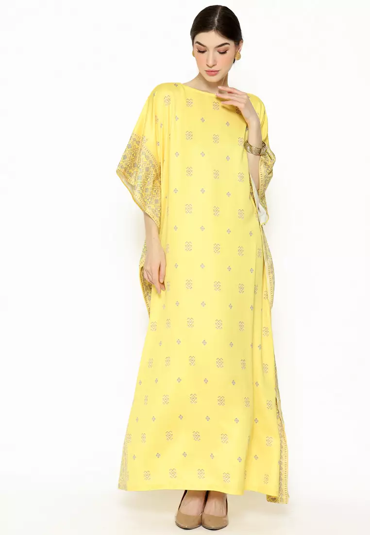 Kanzi Exclusive Short Sleeve Songket Kaftan