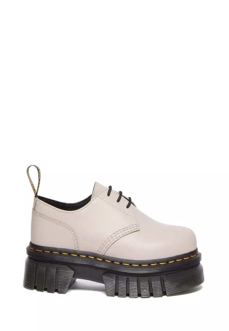 Discount on Dr. Martens  shoes - SKU: Audrick Nappa Lux 3-Eye Leather Platform Shoes