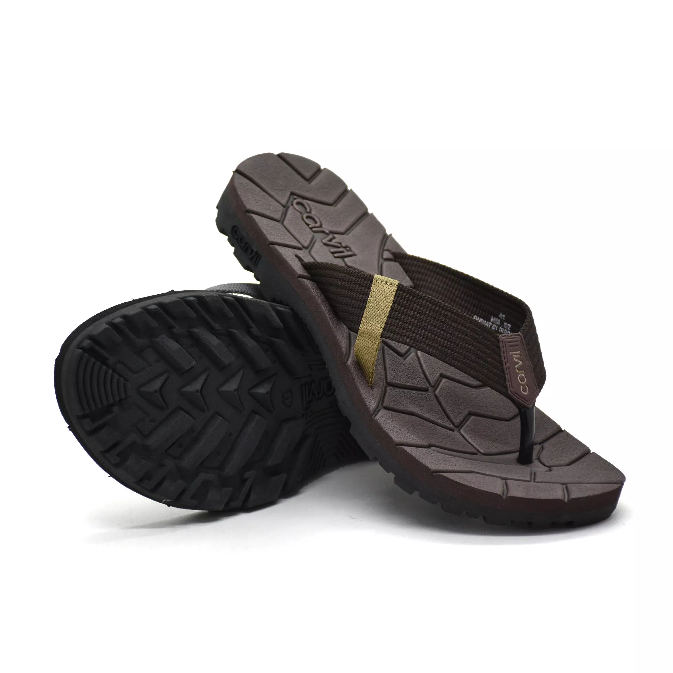 Carvil Sandal Pria Brisbane-Me Brown