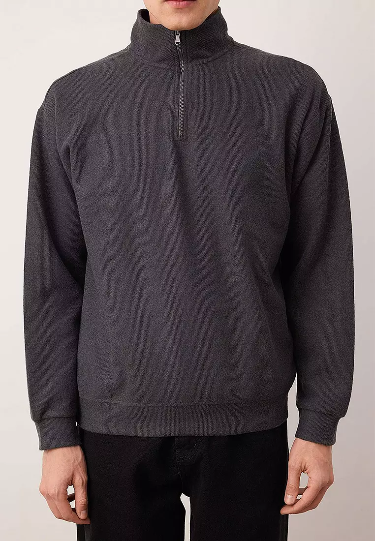 Stand Collar Sweatshirt