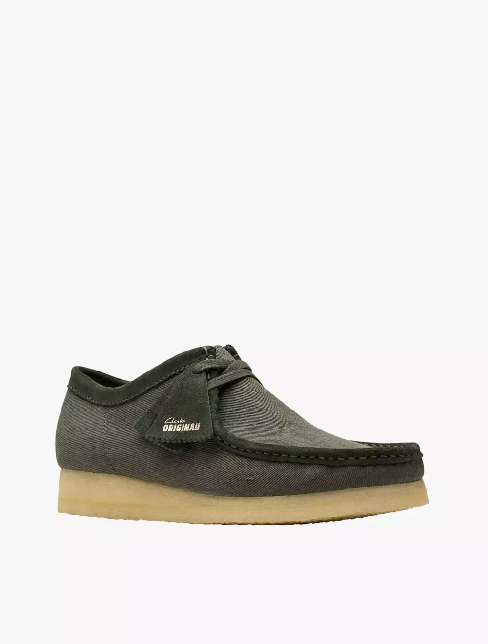 Clarks Wallabee ForestGrn Canvas