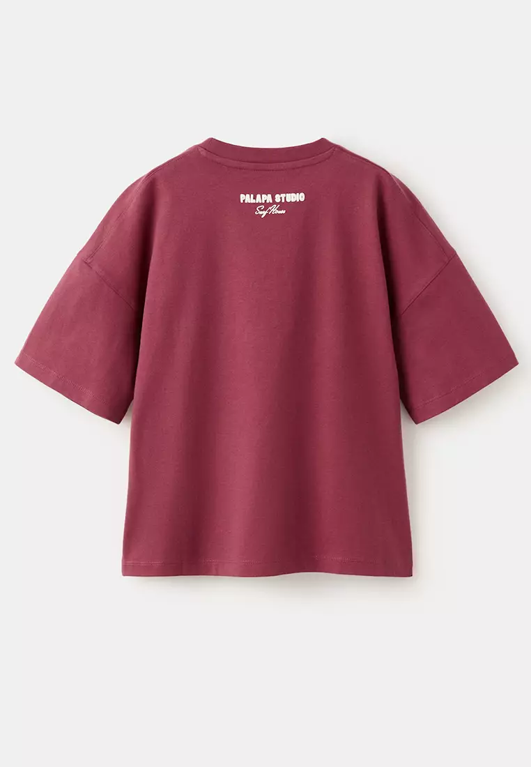 印花寬鬆T恤