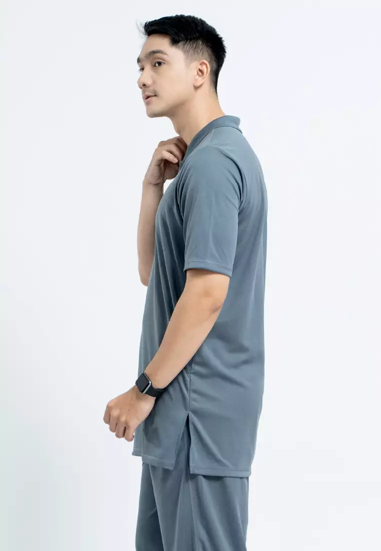 Tiento Naufal Baju Koko 3in1 Kurta Pria Dewasa Muslim Kerah Ciangi Casual Kerja Dry Fit Olahraga Ibadah Salat Lengan Pendek Ramadhan