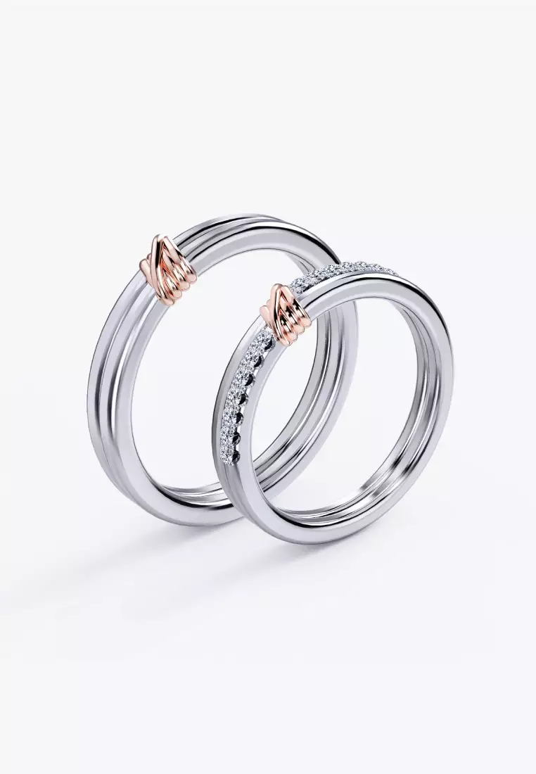 Buy Vinstella Jewellery Signature Lover Couple Ring (For Him) 2026 ...