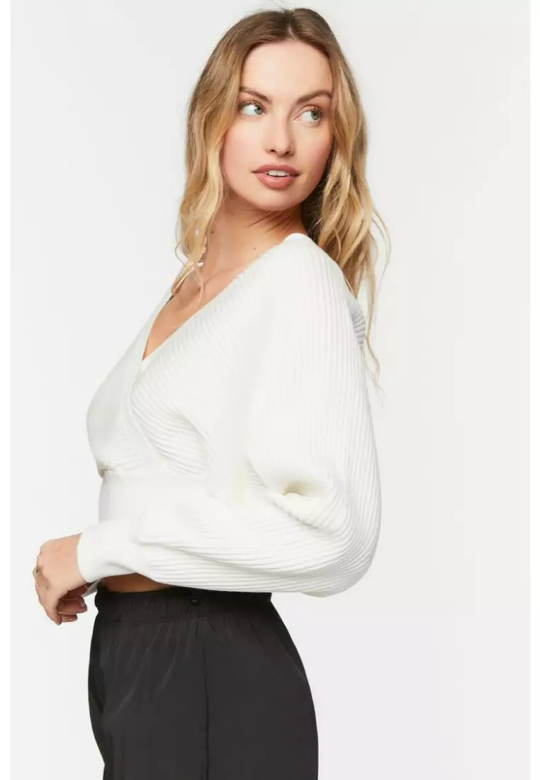 Surplice best sale sweater top