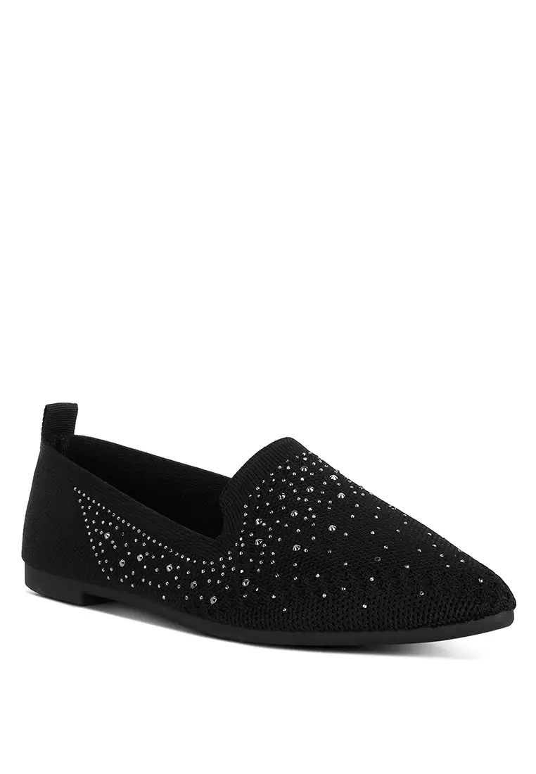 Rhinestone on sale loafers womens