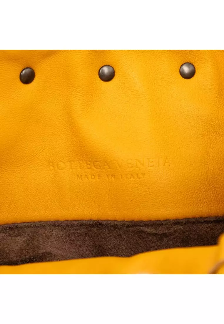 Pre-Loved Bottega Veneta Nappa Intrecciato Drawstring Bucket Bag