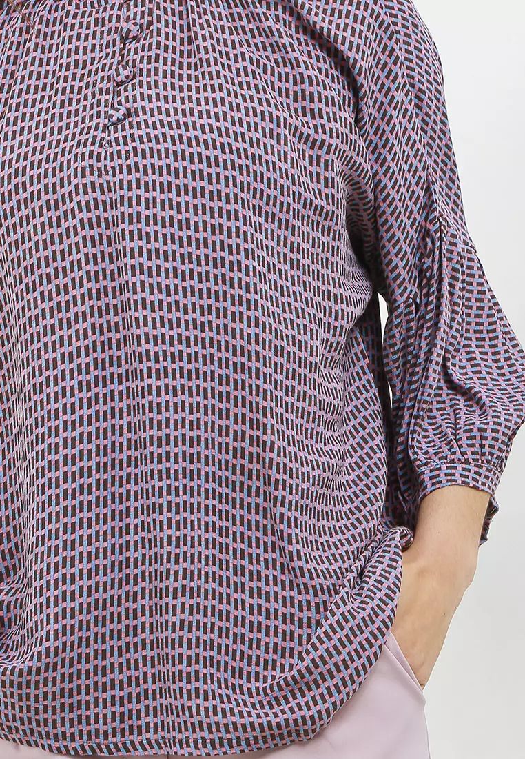 Bella Blouse Top Lengan Pendek