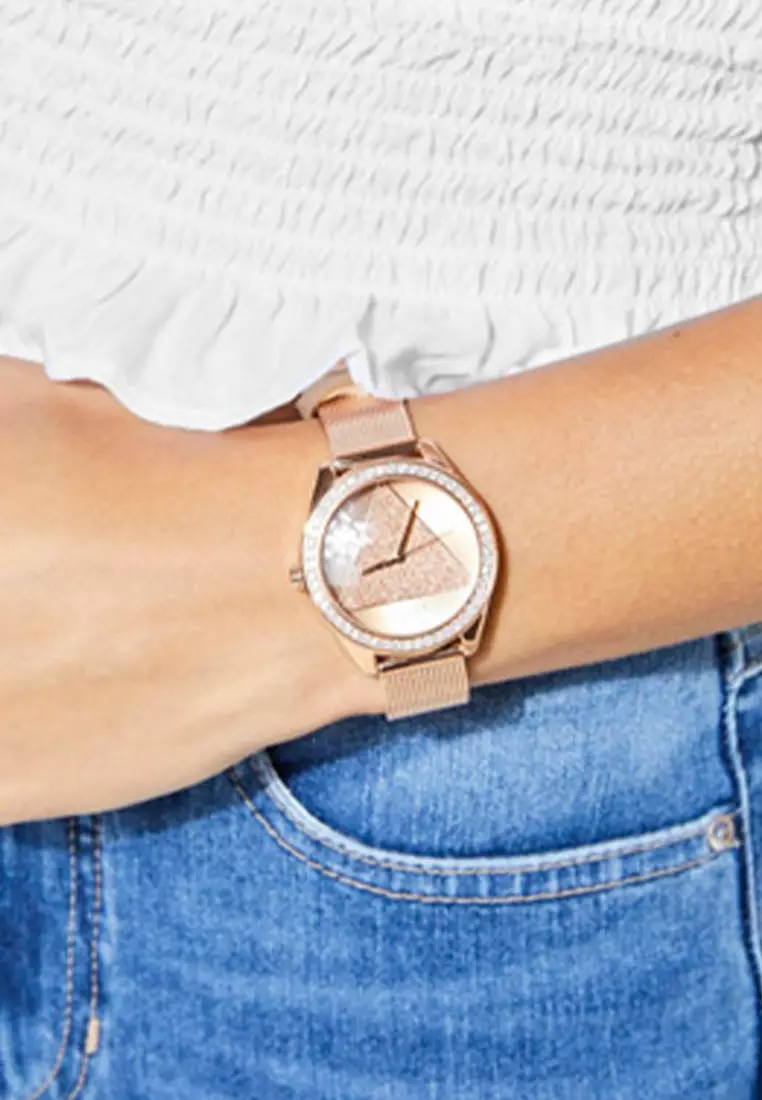 Buy Guess Watches GUESS LADIES TREND Rose Gold Tone Case Rose Gold Dial
