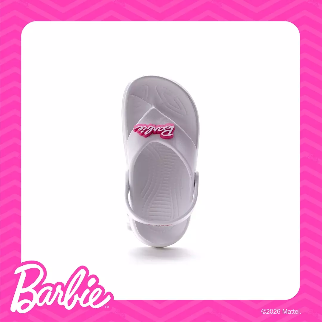 BARBIE - SANDAL WANITA ANAK CH830151WK JAPIT TALI FULL KARET - PUTIH