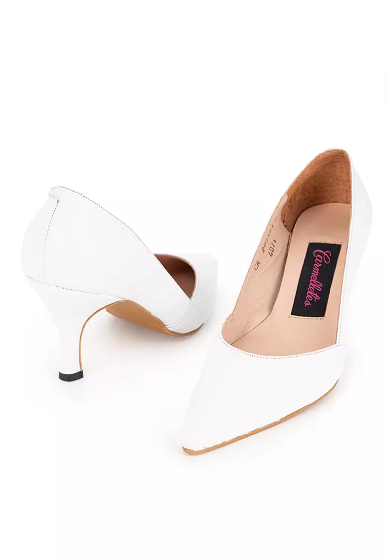 Pointed Toe Leather Pumps