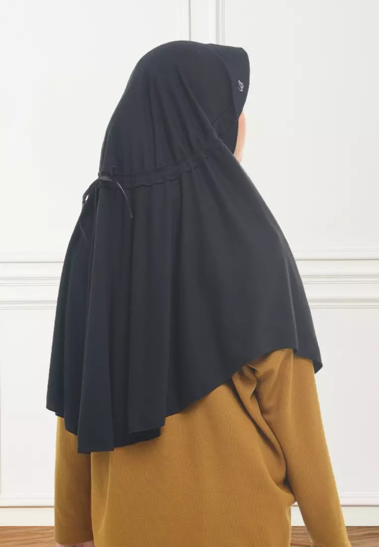 Rabbani - Kerudung Sekolah Instan Innova Lx -Black