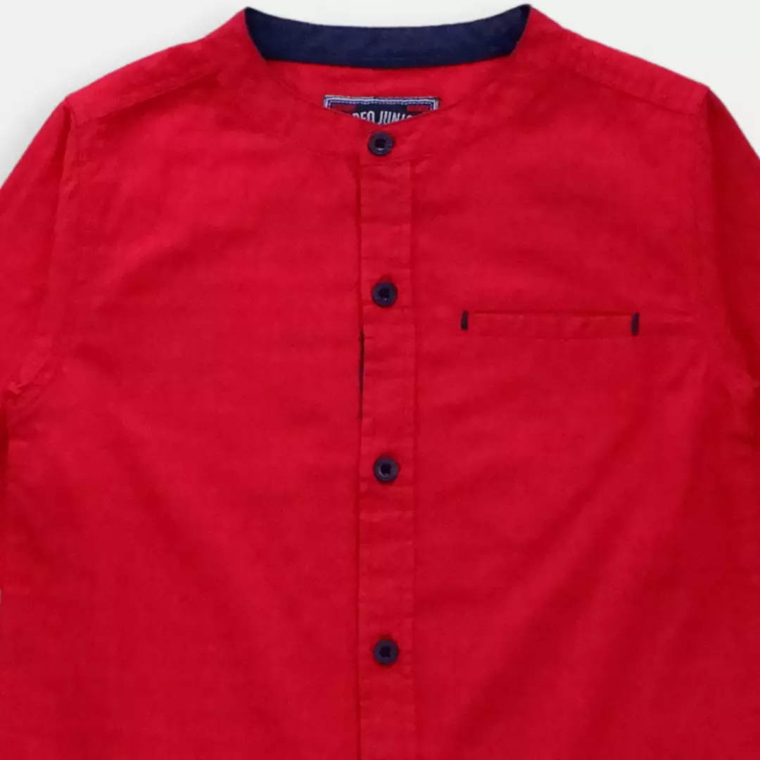 Shirt/ Kemeja Anak Laki/ Rodeo Junior Red Shirt w/ Chambry Combine