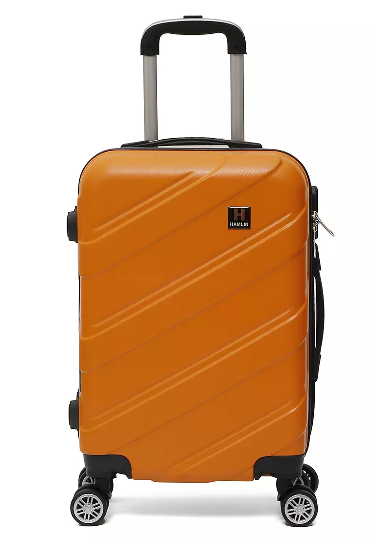 Carlton Koper Hardcase Unisex Size 20Inch Suitcase Combination Lock Large Compartment Material ABS+PVC Coated ORIGINAL - Orange