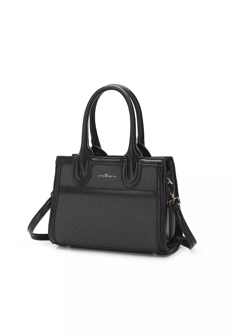 Women's Top Handle Bag / Sling Bag / Crossbody Bag / Shoulder Bag (Tas Tangan Wanita / Tas Selempang Wanita / Tas Bahu Wanita) - Hitam