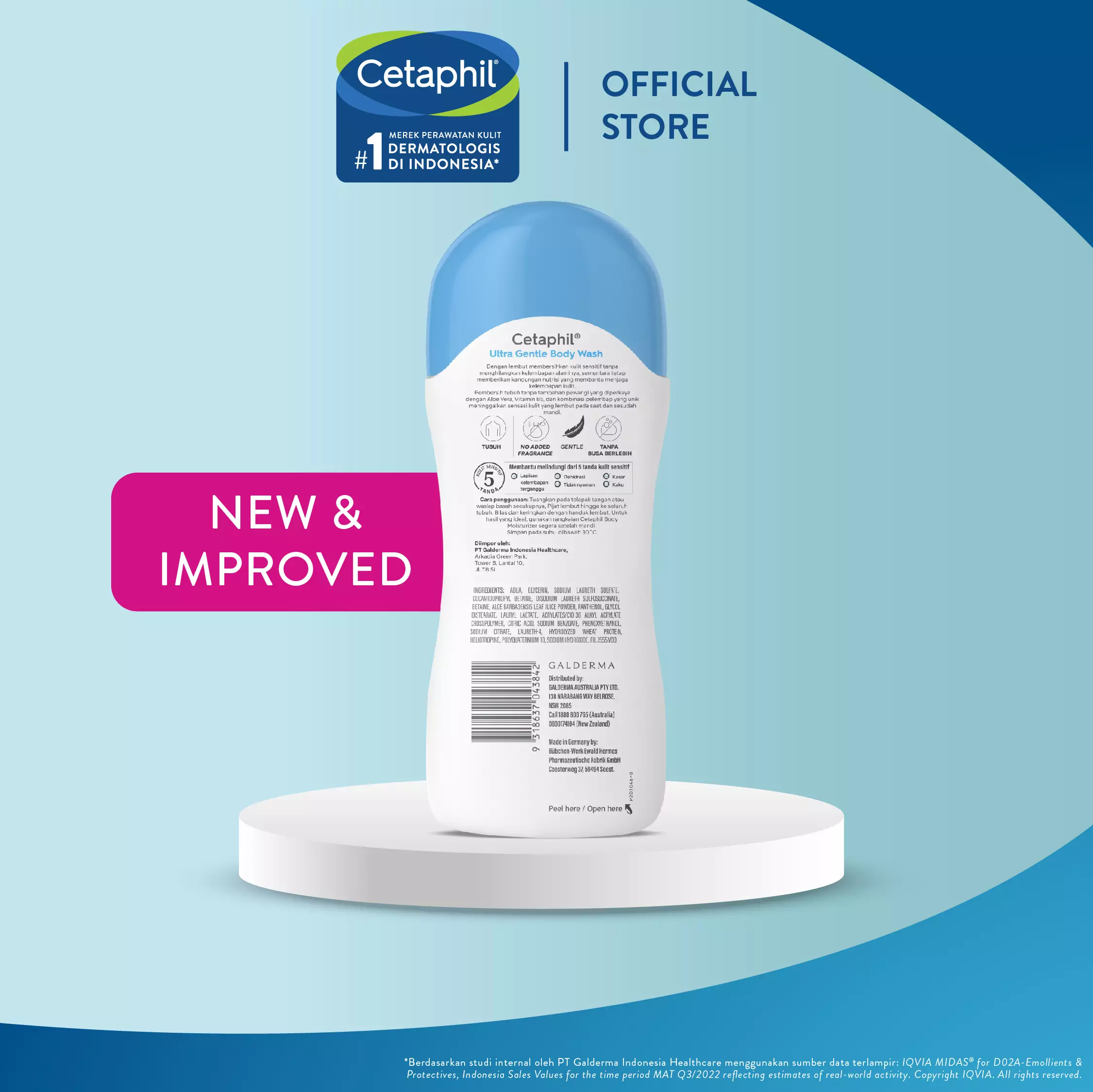 Cetaphil Ultra Gentle Body Wash 500ML