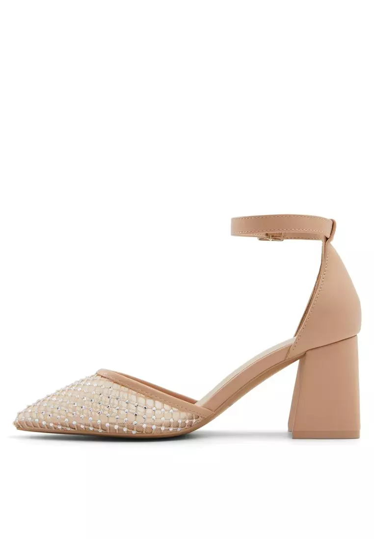 Daliaa Pointed Toe Block Heels