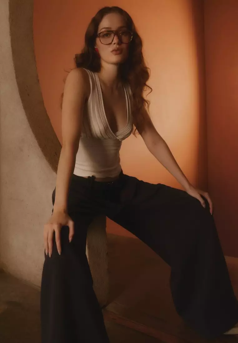 QUAY Spin Off Optical Eyeglasses - Coffee Swirl