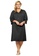 Exquisite Form black Button Front Knee Length Robe 2BF22AAB8D9A33GS_1