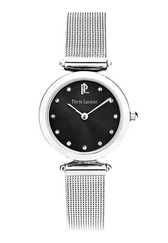 Pierre Lannier Watches-Jam Tangan Wanita-Stainless Steel-030K638 (Black)