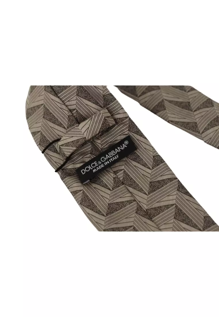 Dolce & Gabbana Fantasy Pattern Adjustable Necktie Accessory Tie