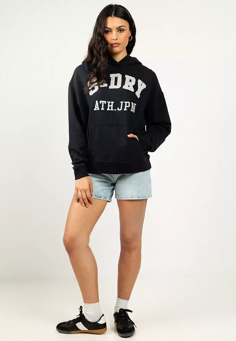 Athletic Essential Applique Relaxed Hoodie