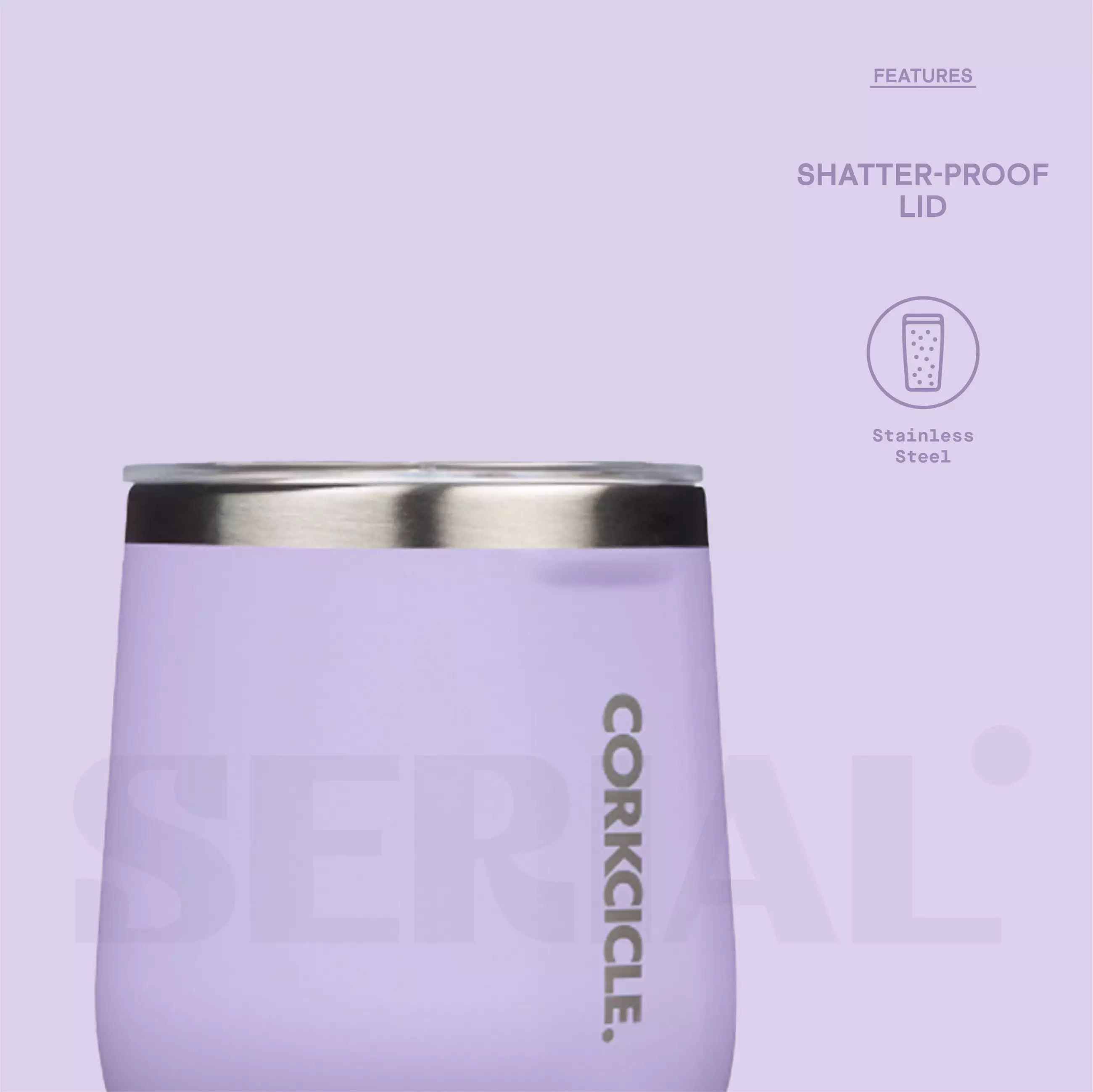 CORKCICLE® Stemless 12oz - Lilac