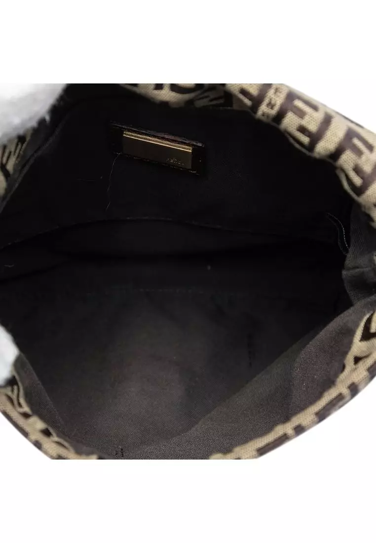 Pre-Loved Fendi Zucchino Canvas Crossbody