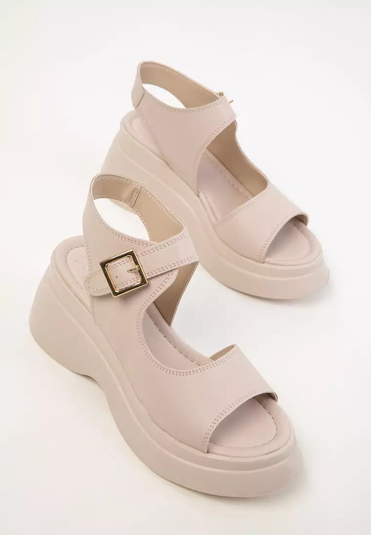 Beige Women's Sandals 20396