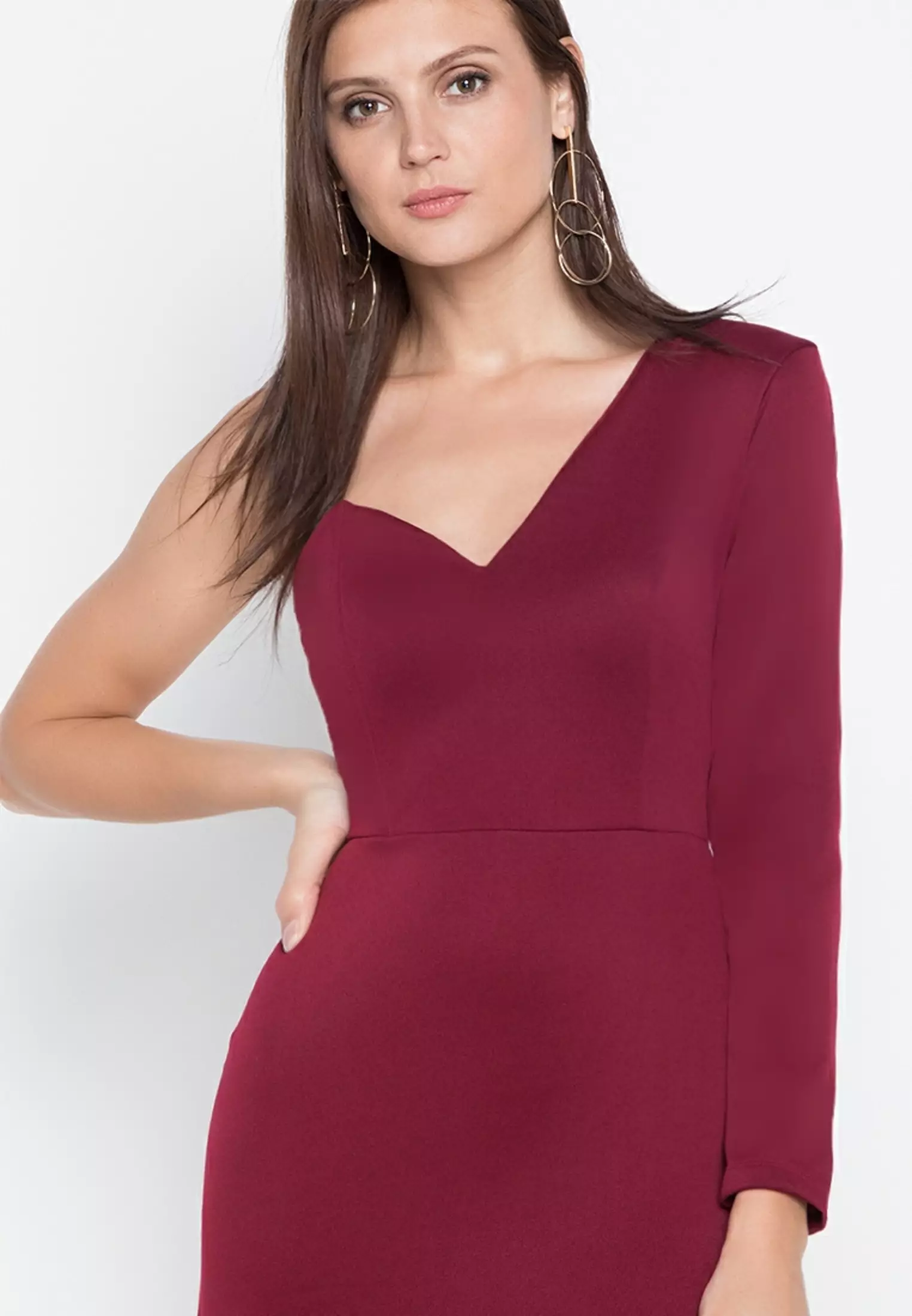 Boss Vibes Half Shoulder Mini Dress